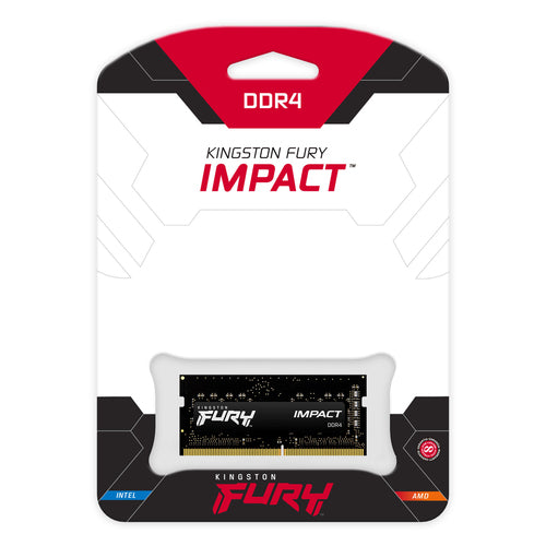 Kingston Technology FURY 16GB 3200MT/s DDR4 CL20 SODIMM Impact Kingston Technology FURY 16GB 3200MT/s DDR4 CL20 SODIMM Impact